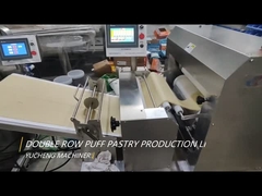 SUS बेकरी पफ मशीन 100pcs/M स्वचालित पफ पेस्ट्री बनाने की मशीन